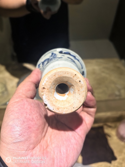 古玩陶瓷空白期到宣德青花高士騎馬圖高足杯拍賣，當前價格29800元