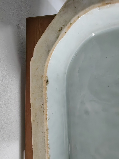 古玩陶瓷青花山水人物紋八方蓋鍋真品鑒賞圖