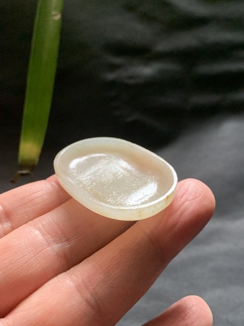 古玩玉器清代和田玉雕“筆舔”拍賣，當前價格11000元