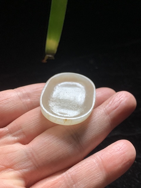 古玩玉器清代和田玉雕“筆舔”拍賣，當前價格11000元