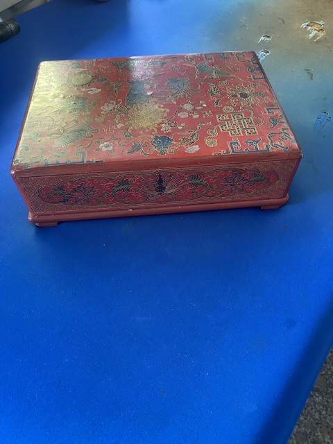 古玩雜項漆盒真品鑒賞圖