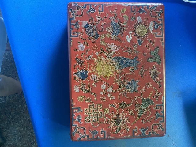 古玩雜項漆盒真品鑒賞圖
