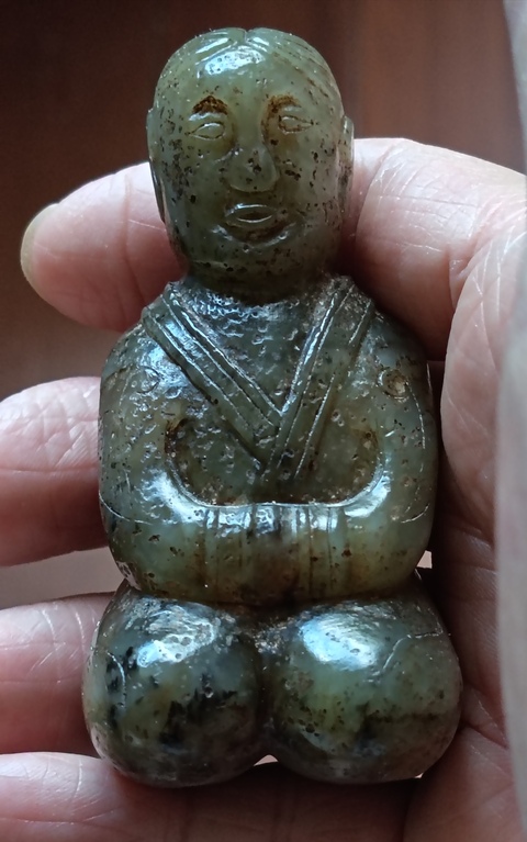 古玩玉器玉跪人真品鑒賞圖