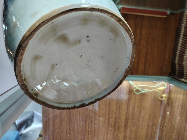 古玩陶瓷山水青花大瓶真品鑒賞圖