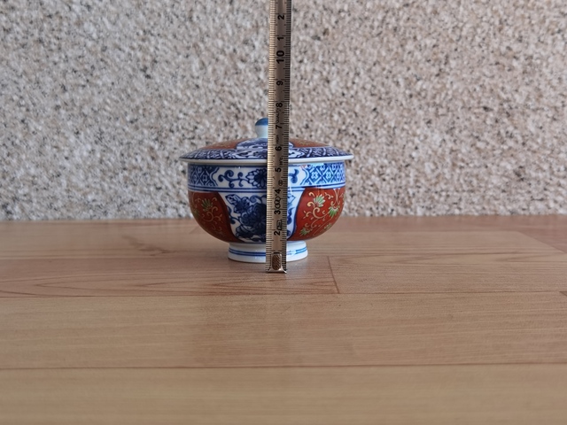 古玩陶瓷青花描金蓋杯拍賣，當前價格168元