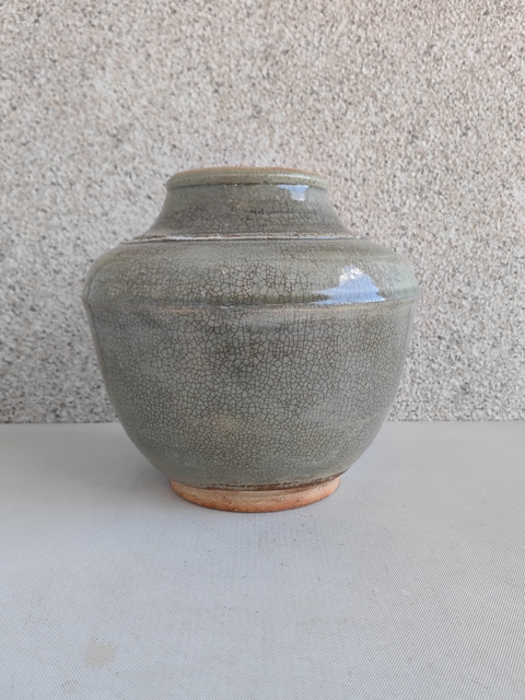 古玩陶瓷哥釉罐拍賣,當前價格980元