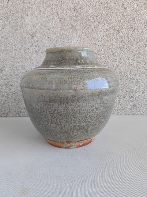 古玩陶瓷哥釉罐拍賣,當前價格980元