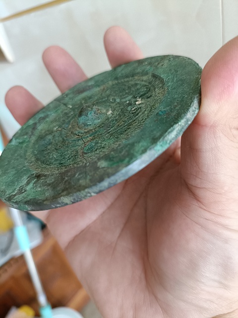 古玩銅器館藏級(jí)珍品西漢四乳四虺鏡拍賣,當(dāng)前價(jià)格998元