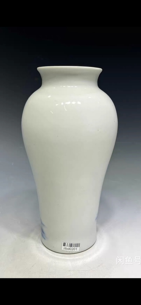 古玩陶瓷青花人物故事紋觀音瓶真品鑒賞圖
