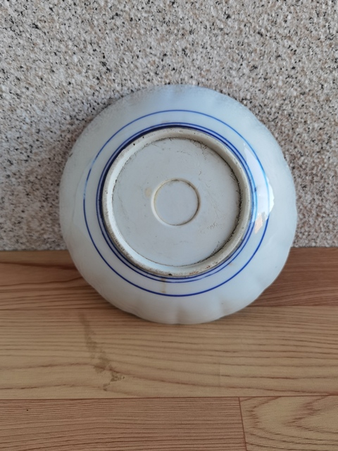 古玩陶瓷五彩花口碗拍賣，當前價格220元