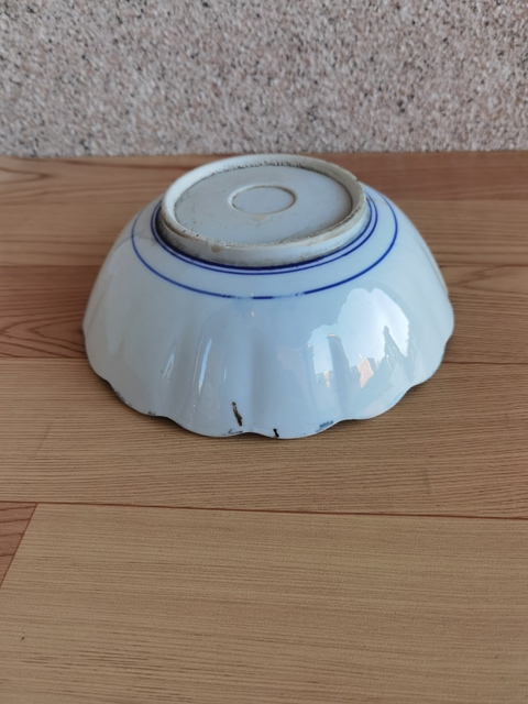 古玩陶瓷五彩花口碗拍賣，當前價格220元