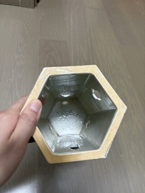 古玩陶瓷民國 王琦繪人物六方帽筒真品鑒賞圖