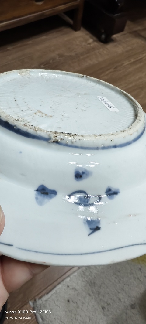 古玩陶瓷青花鹿圖盤真品鑒賞圖