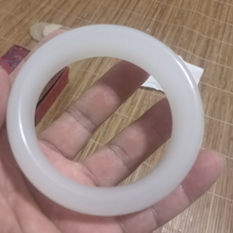 古玩玉器乳化玻璃手鐲真品鑒賞圖