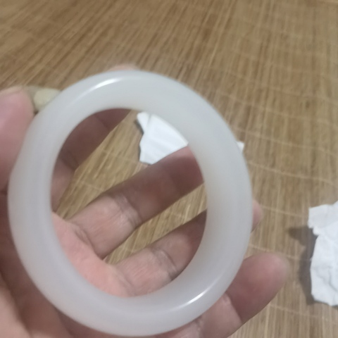 古玩玉器乳化玻璃手鐲真品鑒賞圖