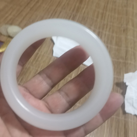古玩玉器乳化玻璃手鐲真品鑒賞圖