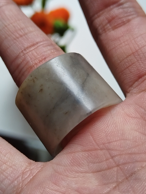 古玩玉器翡翠扳指真品鑒賞圖