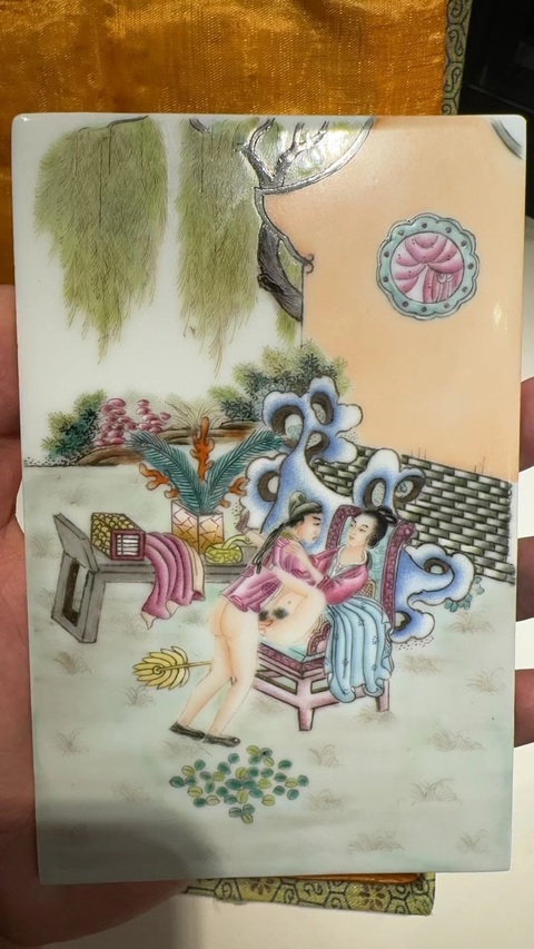 古玩陶瓷瓷板畫(huà)真品鑒賞圖
