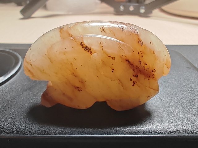 古玩玉器當代·和田玉兔掛件 真品鑒賞圖