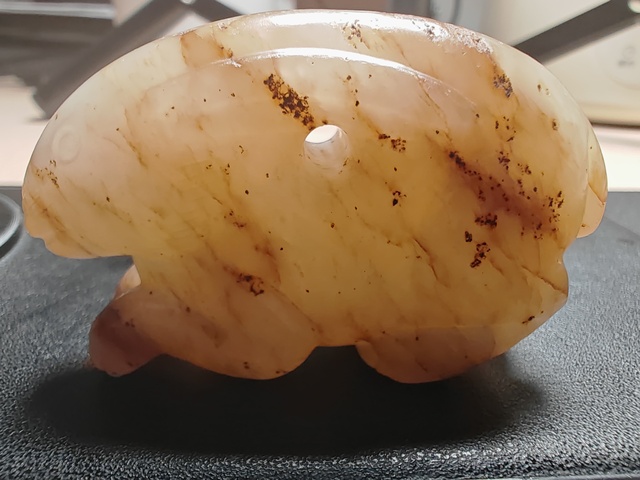 古玩玉器當代·和田玉兔掛件 真品鑒賞圖