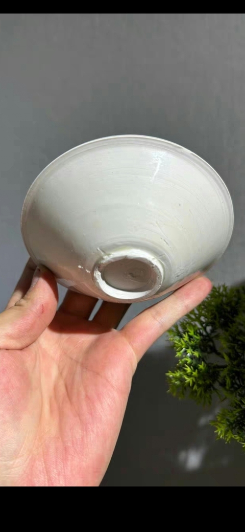 古玩陶瓷定窯白瓷斗笠盞真品鑒賞圖
