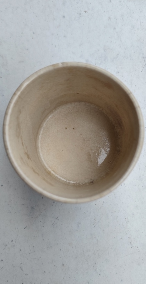 古玩陶瓷哥釉筆筒真品鑒賞圖