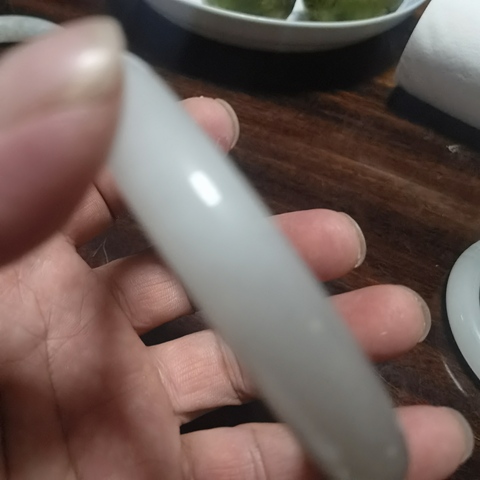 古玩玉器和田玉雕“素紋手鐲”真品鑒賞圖