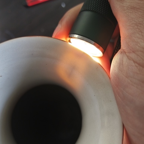 古玩陶瓷**紅開光粉彩人物故事紋撇口瓶拍賣,當前價格5800元