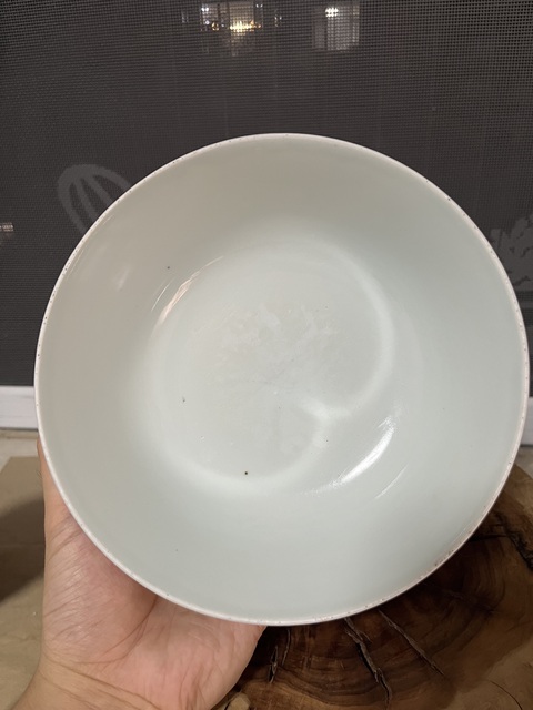 古玩陶瓷青花姜太公垂釣圖詩文碗拍賣,當前價格2500元