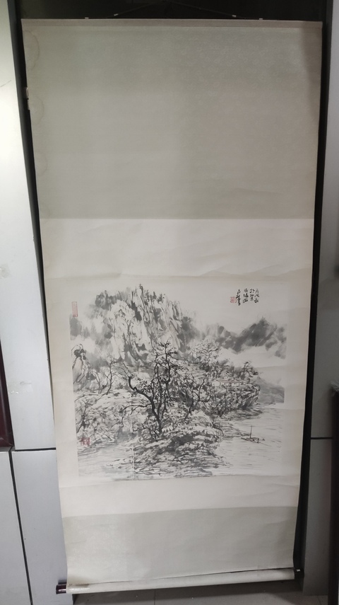 古玩字畫(huà)原裝原裱中美協(xié)名家呂效書(shū) 山水拍賣(mài),當(dāng)前價(jià)格10元
