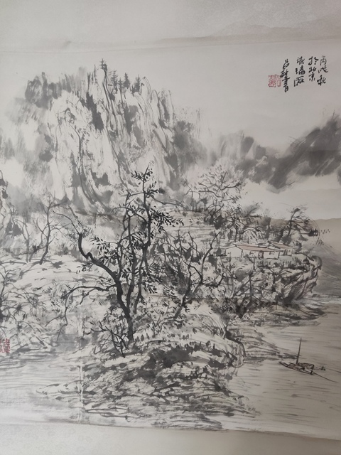 古玩字畫(huà)原裝原裱中美協(xié)名家呂效書(shū) 山水拍賣(mài),當(dāng)前價(jià)格10元