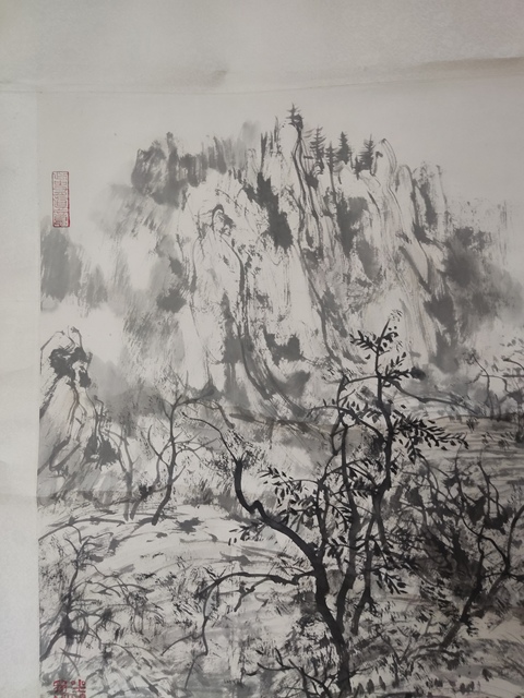 古玩字畫(huà)原裝原裱中美協(xié)名家呂效書(shū) 山水拍賣(mài),當(dāng)前價(jià)格10元