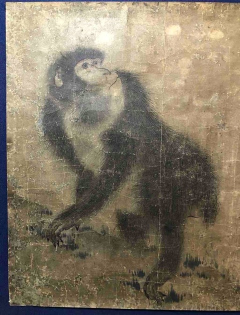 古玩字畫猴真品鑒賞圖