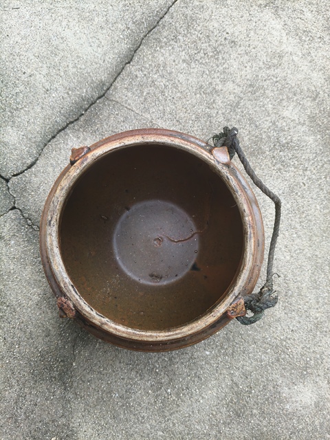 古玩陶瓷清代磁州窯醬釉雙系罐真品鑒賞圖