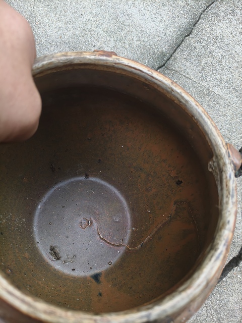 古玩陶瓷清代磁州窯醬釉雙系罐真品鑒賞圖