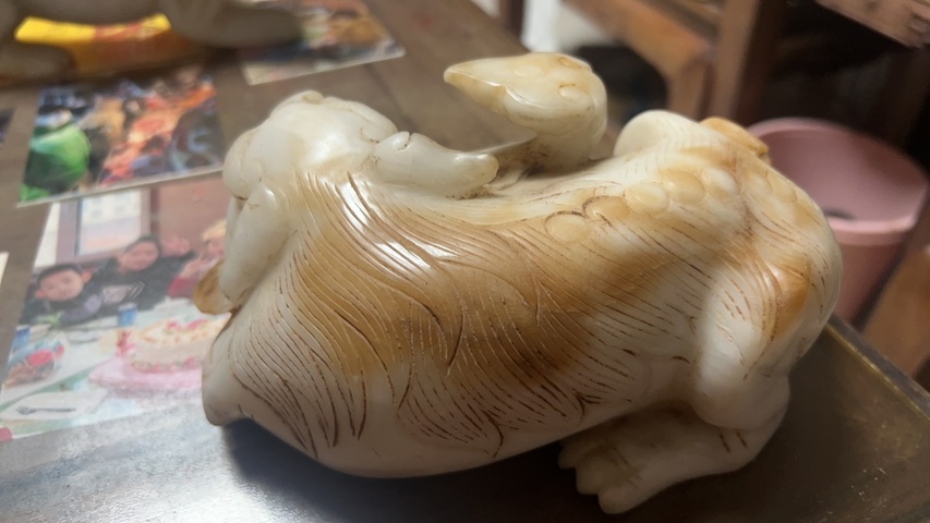 古玩玉器獅子擺件真品鑒賞圖
