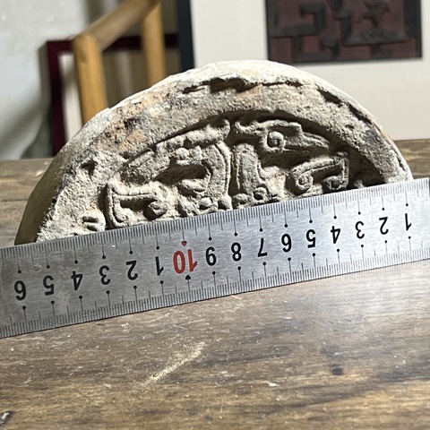 古玩陶瓷灰陶瓦當(dāng)真品鑒賞圖