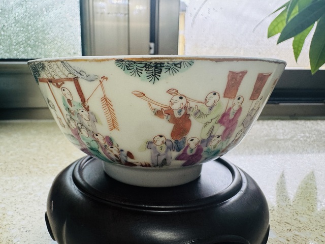 古玩陶瓷清同治 粉彩百字龍燈碗拍賣，當(dāng)前價(jià)格6800元