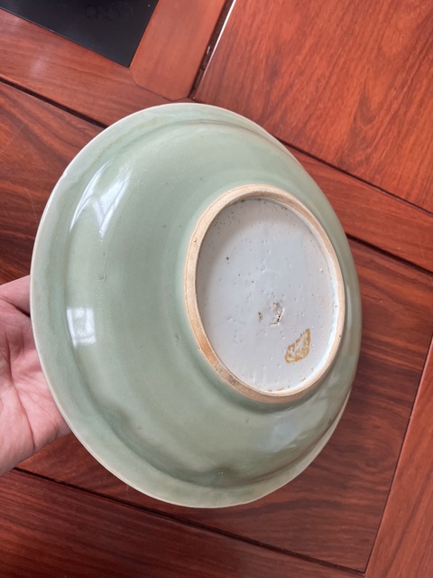 古玩陶瓷青釉盤真品鑒賞圖