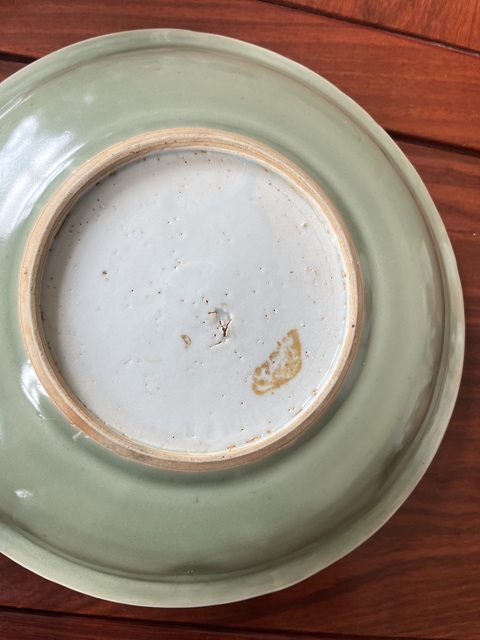古玩陶瓷青釉盤真品鑒賞圖