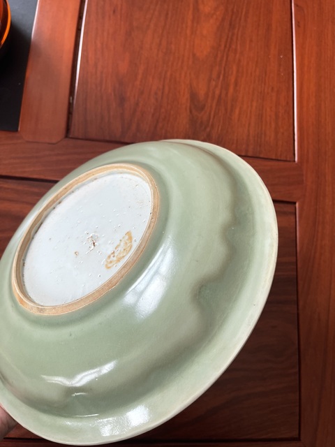 古玩陶瓷青釉盤真品鑒賞圖