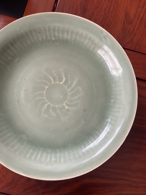 古玩陶瓷青釉盤真品鑒賞圖