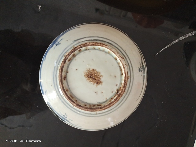古玩陶瓷清早期花卉紋盤真品鑒賞圖