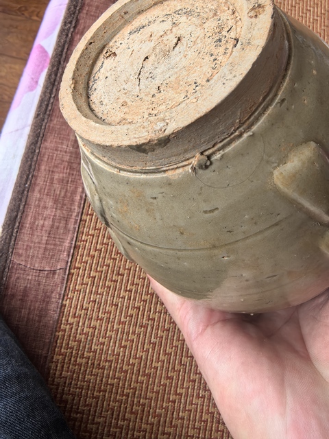 古玩陶瓷將樂窯青釉多角蓋罐真品鑒賞圖