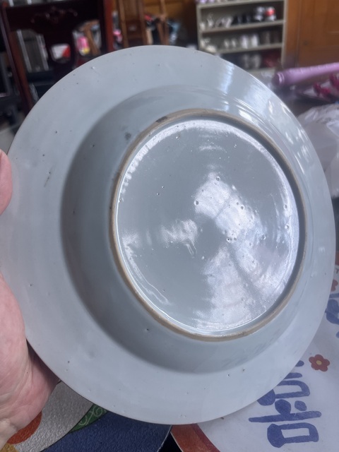 古玩陶瓷清康熙·鳳求凰青花紋盤拍賣,當前價格1888元