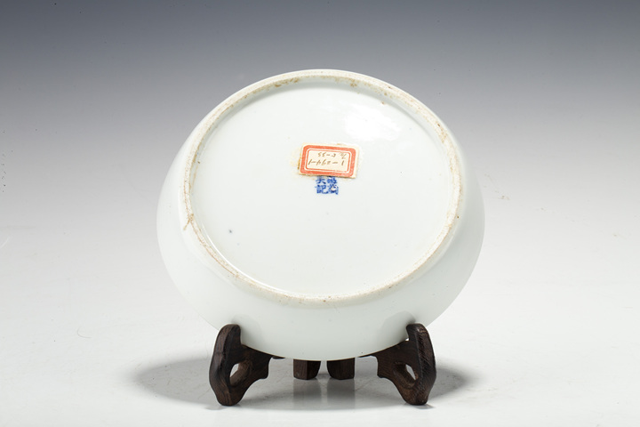 古玩陶瓷清晚·青花踏雪尋梅圖詩文洗一對拍賣，當前價格1008元