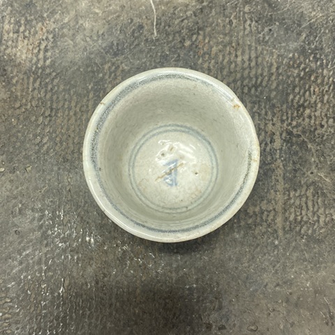 古玩陶瓷明代中早期青花杯真品鑒賞圖