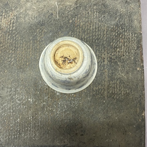 古玩陶瓷明代中早期青花杯真品鑒賞圖