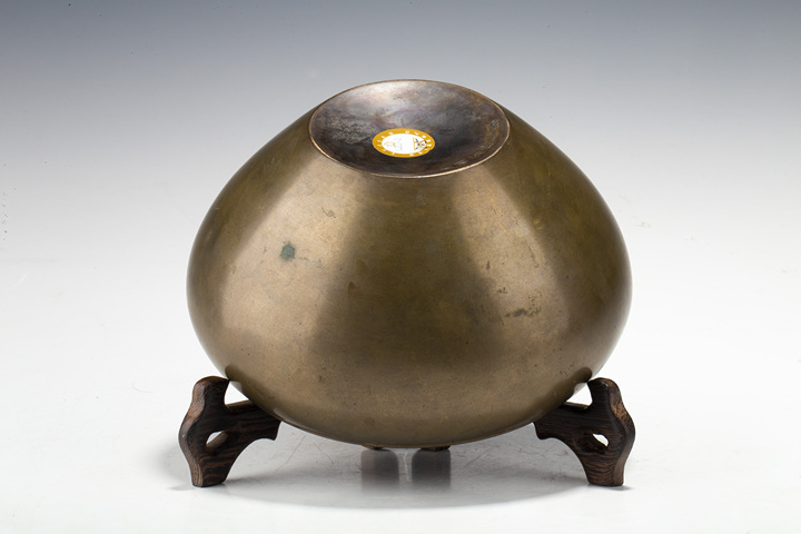 古玩銅器清·銅缽式爐真品鑒賞圖