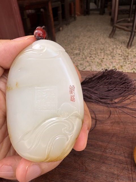 古玩玉器和田掛件真品鑒賞圖